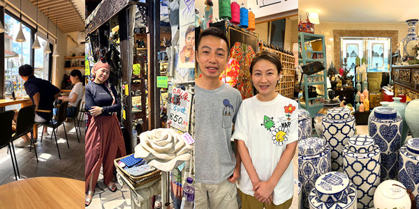 Best coffee in Yuen Long at COHEE breakfasts with eggs with avocado, Fatima sells Indian fashions, Jimmy and Alice Tong at the Brass Factory for fun shopping