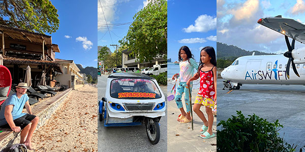 El Nido transport and bars - AirSwift (now under Cebu Pacific) prepares for departure from Lio Airport