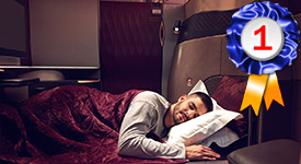 Qatar Business Class ranked Best in the World in 2024 by Smart Travel Asia readers